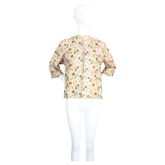 Vintage 1960s gold brocade beaded jacket vintage 1960s sequin jacket UK 14 US 10