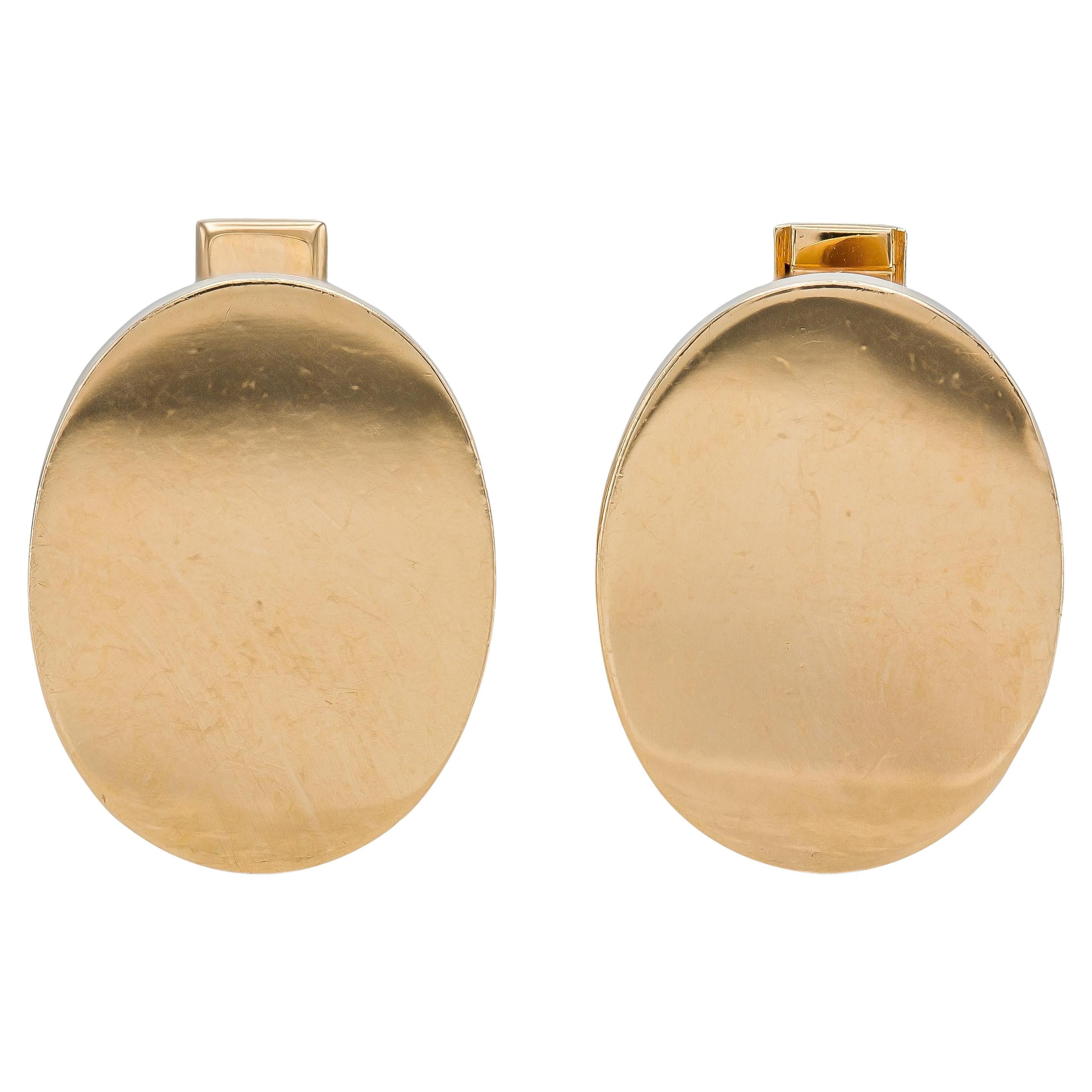 Vintage 1960s Gold Cufflinks