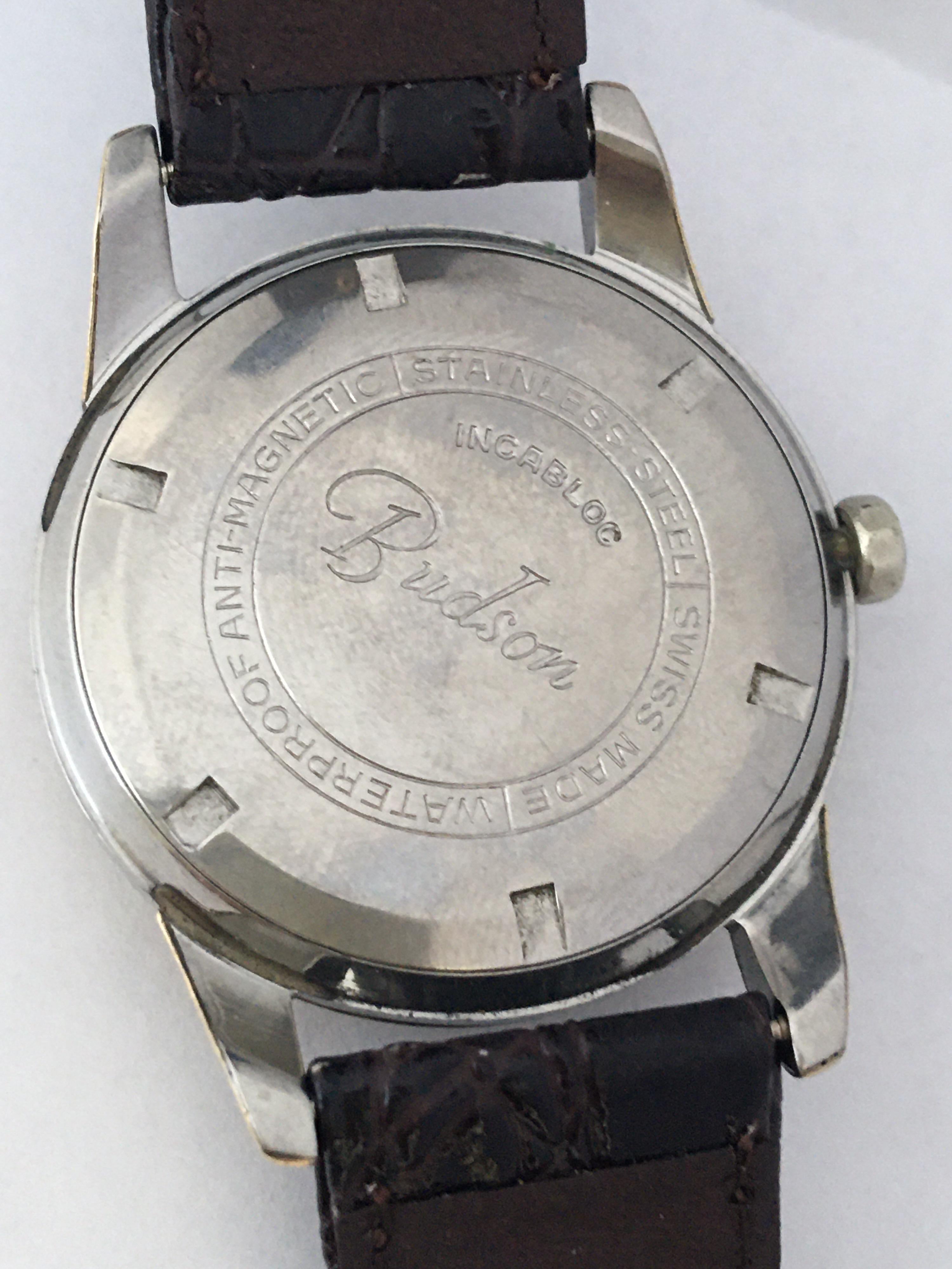Vintage 1960s Gold Filled Cap and Stainless Steel Back Mechanical Watch For Sale 1