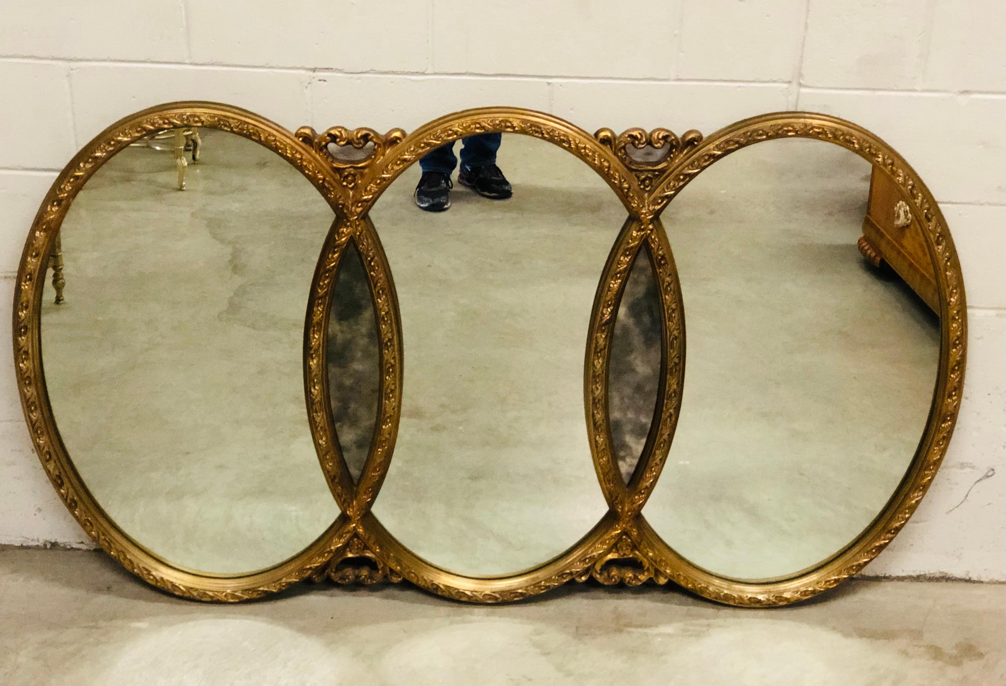 triple wedding ring mirror