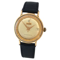 Vintage 1960er Jahre vergoldet und Edelstahlboden automatische Schweizer Uhr