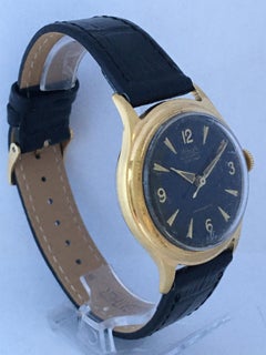 Vintage 1960s Gold-Plated and Stainless Steel Bubble Back Automatic Watch