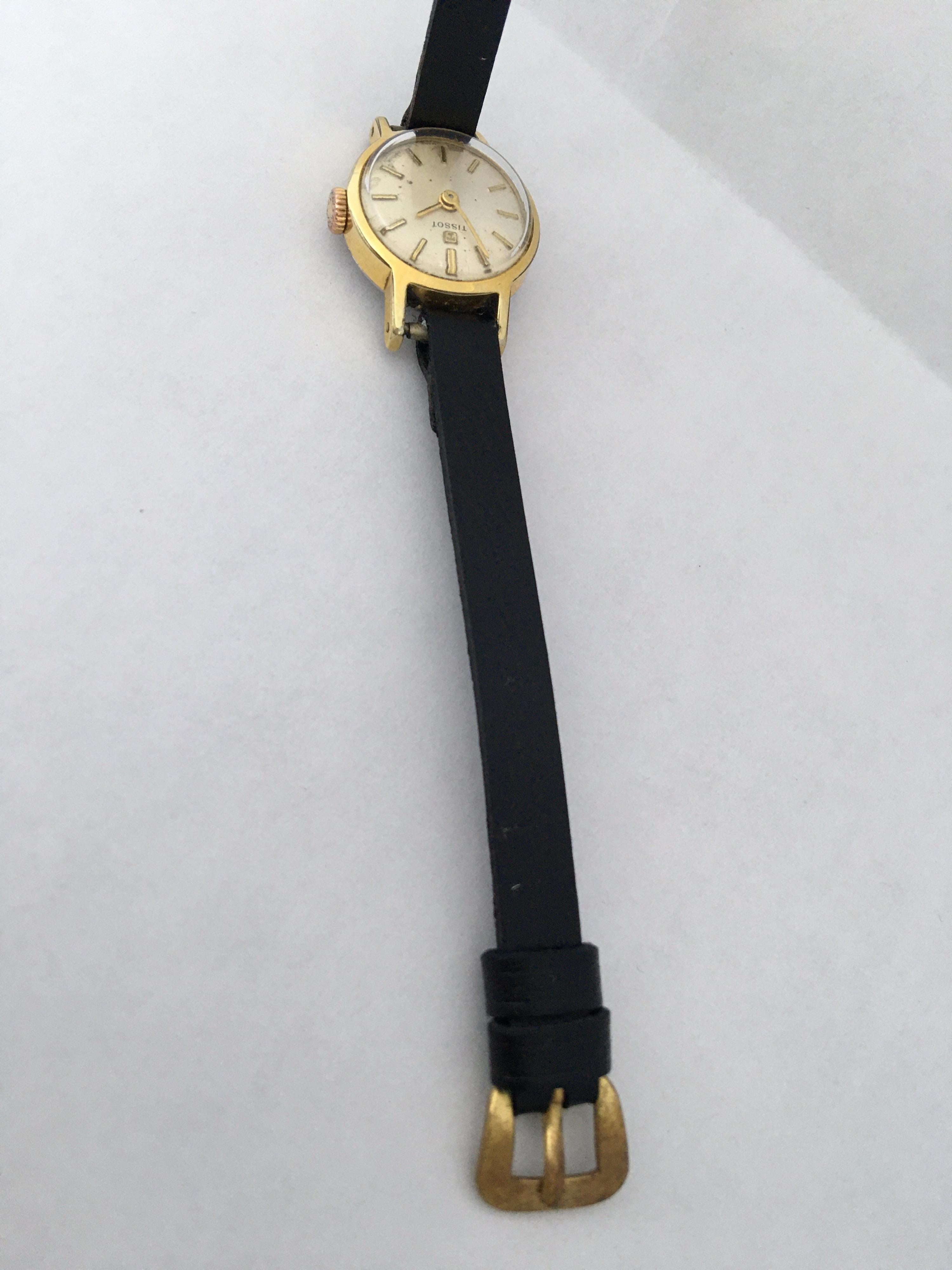 tissot 18k gold watch vintage