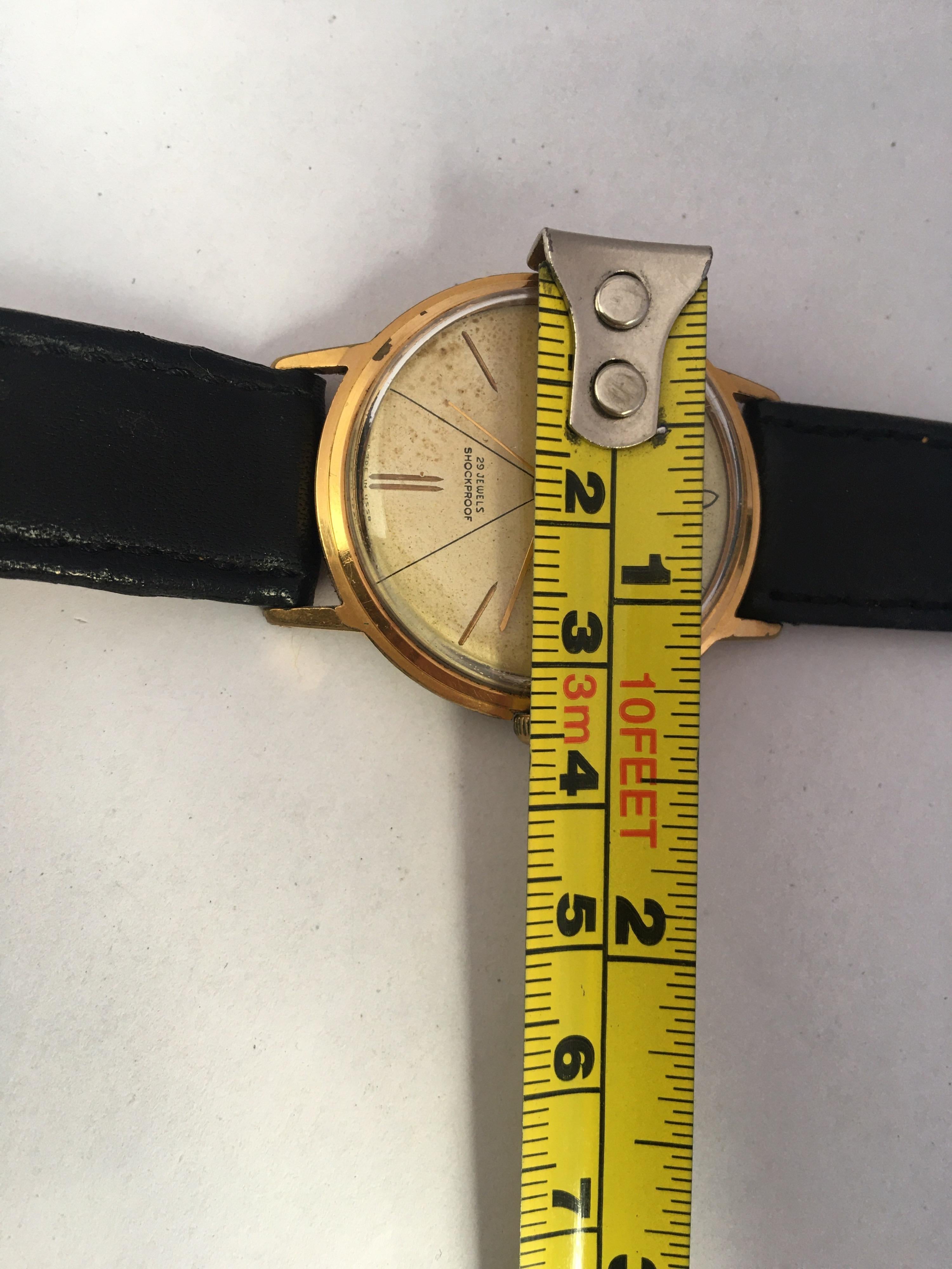 Vintage 1960s Gold-Plated Poljot 29 Jewels Automatic Watch 4