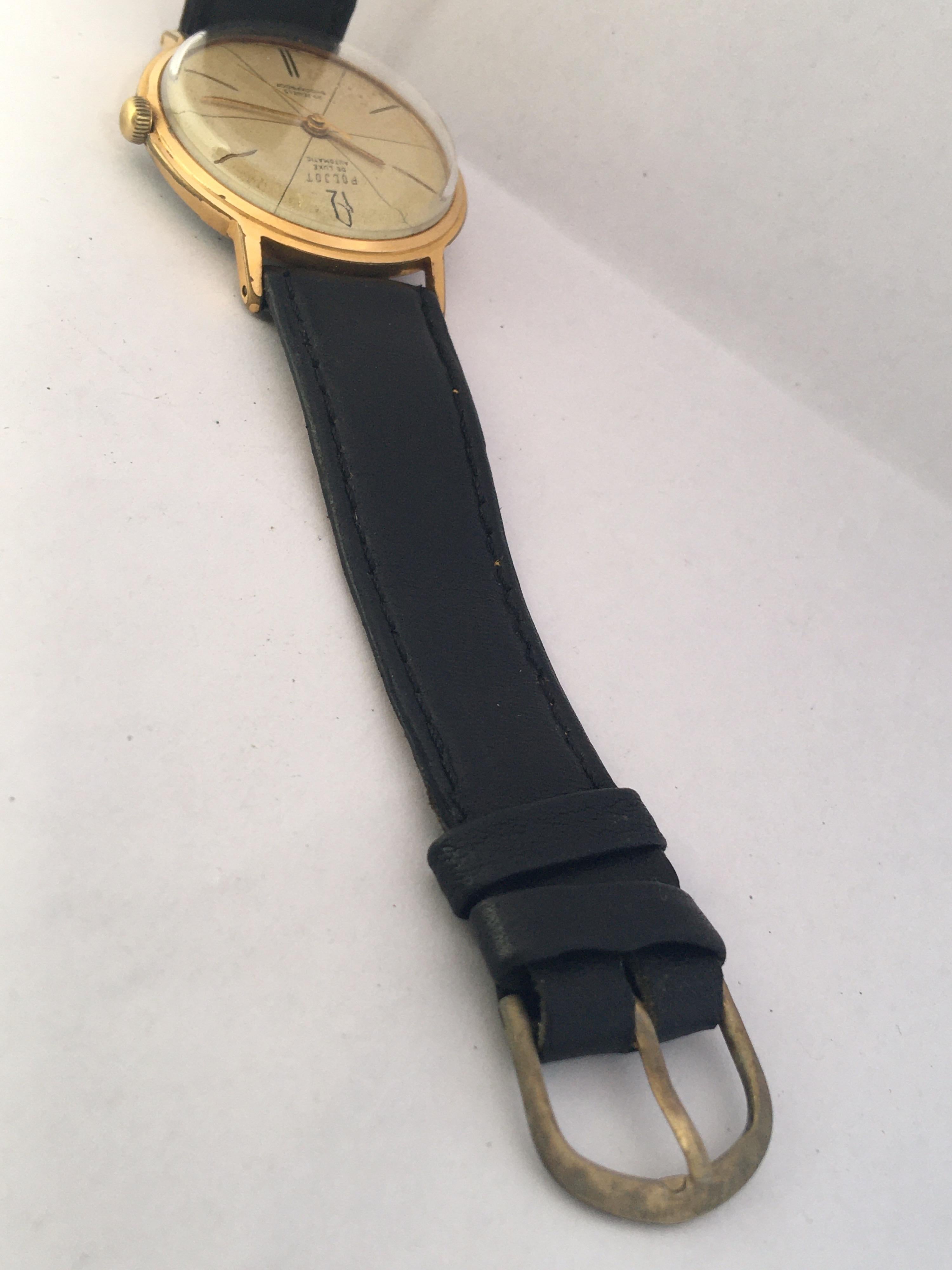 Vintage 1960s Gold-Plated Poljot 29 Jewels Automatic Watch 2