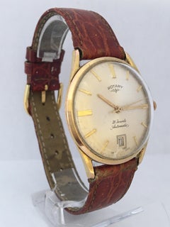 Vintage 1960s Gold-Plated Rotary 21 Jewels Automatic Watch