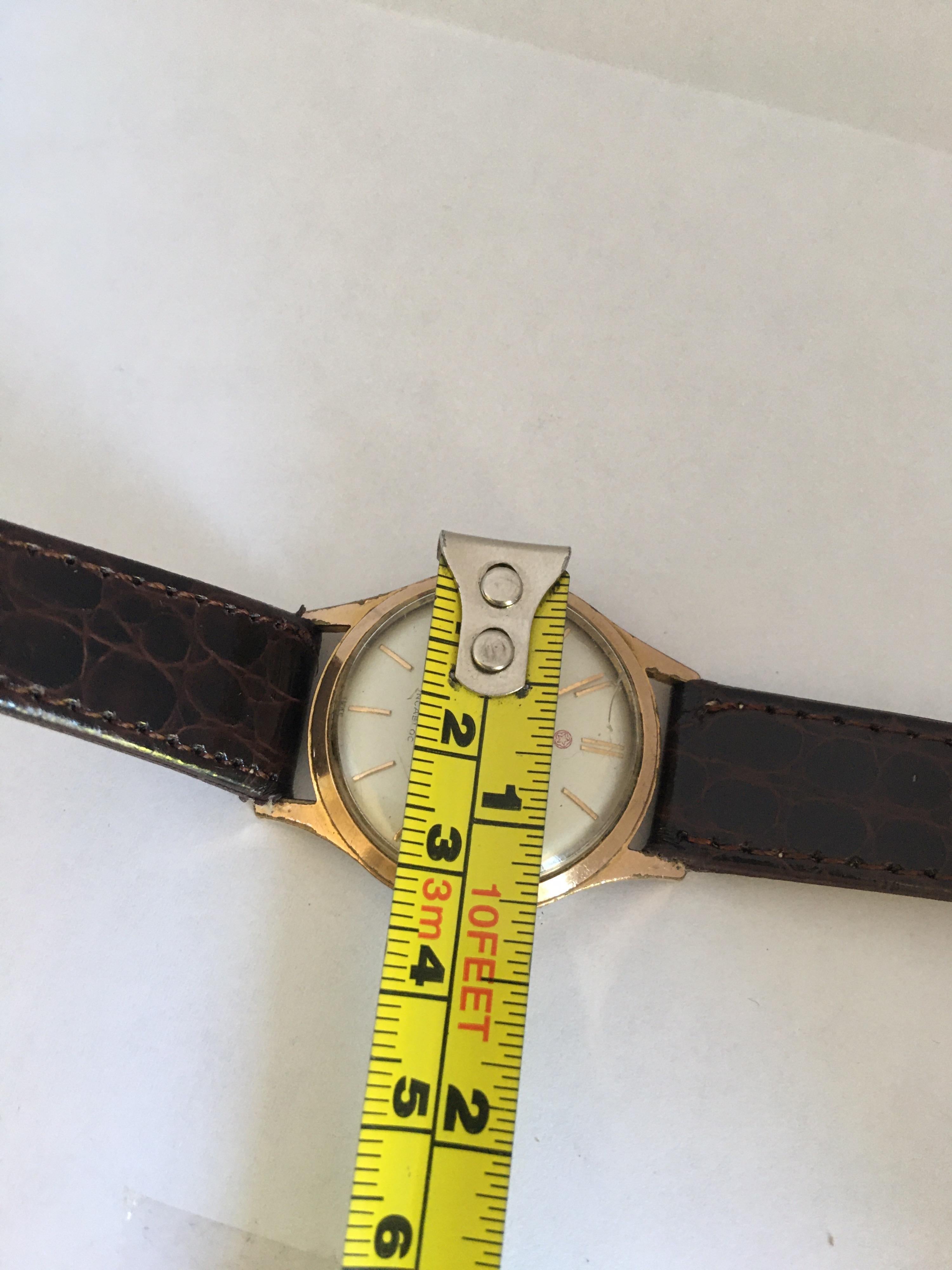 Vintage 1960s Gold-Plated Wille Freres Mechanical Watch For Sale 3