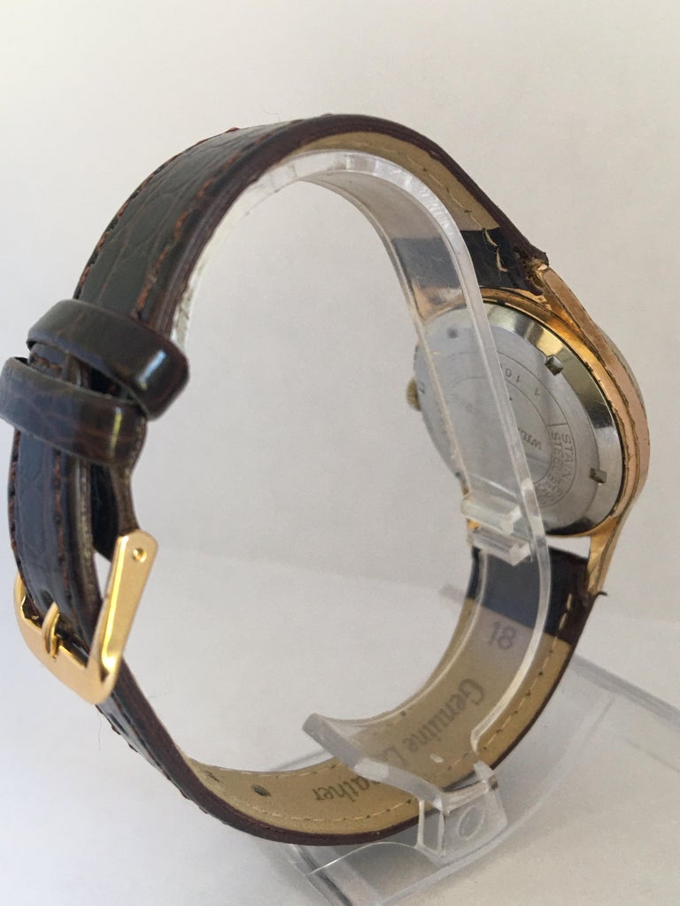 Vintage 1960s Gold-Plated Wille Freres Mechanical Watch