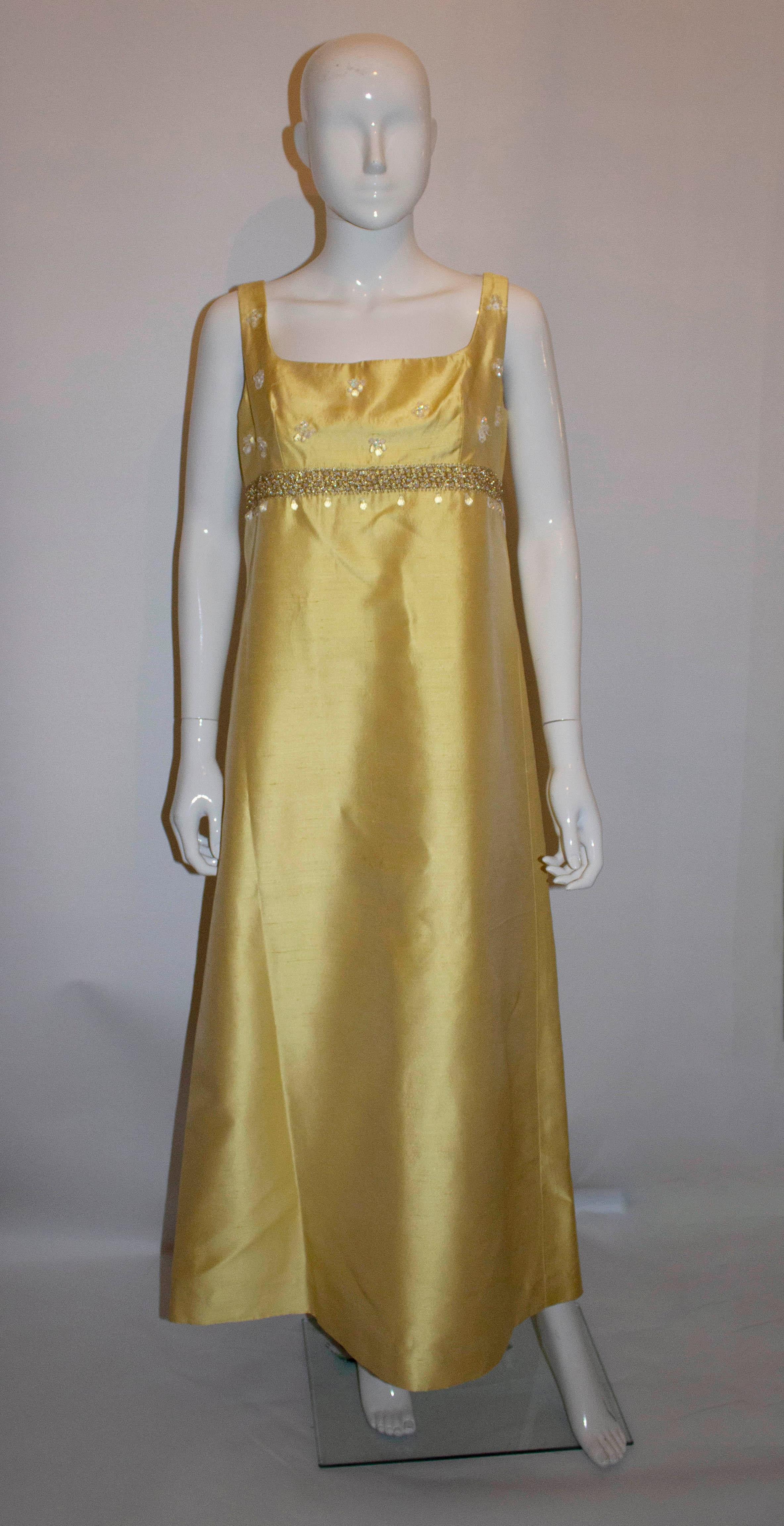 Brown Vintage 1960's Gown with matching bolero