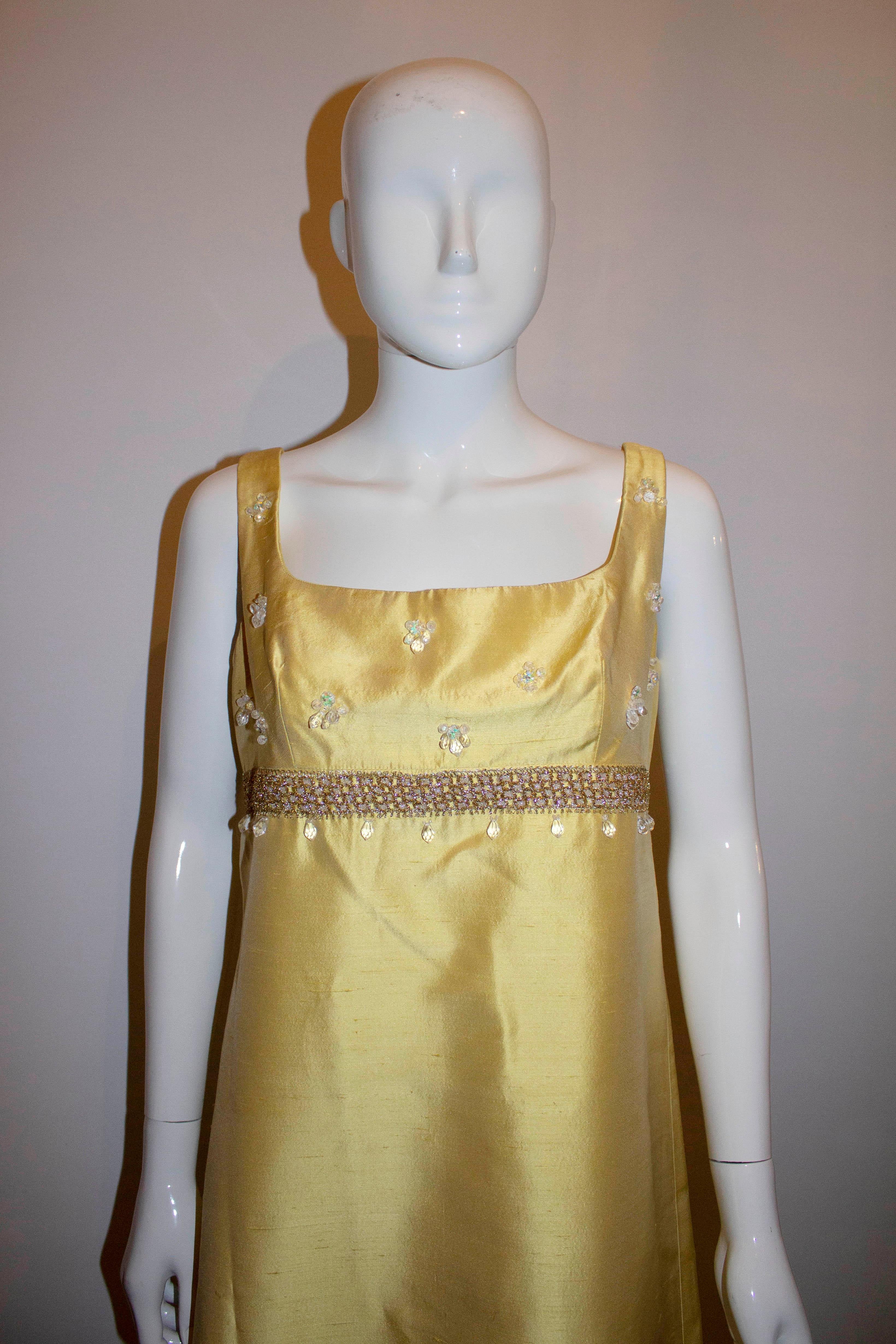 Vintage 1960's Gown with matching bolero In Good Condition In London, GB