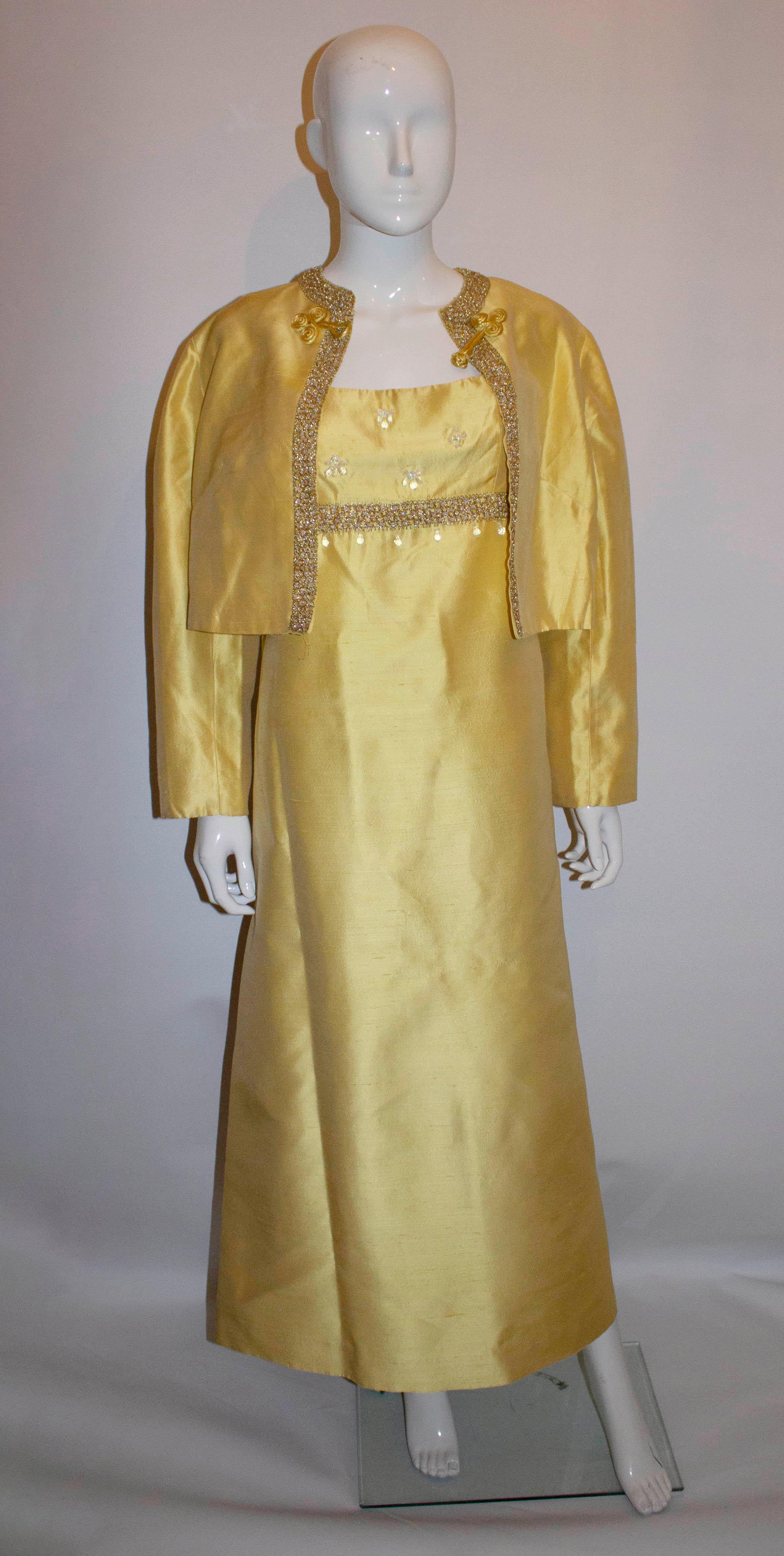 Vintage 1960's Gown with matching bolero 2