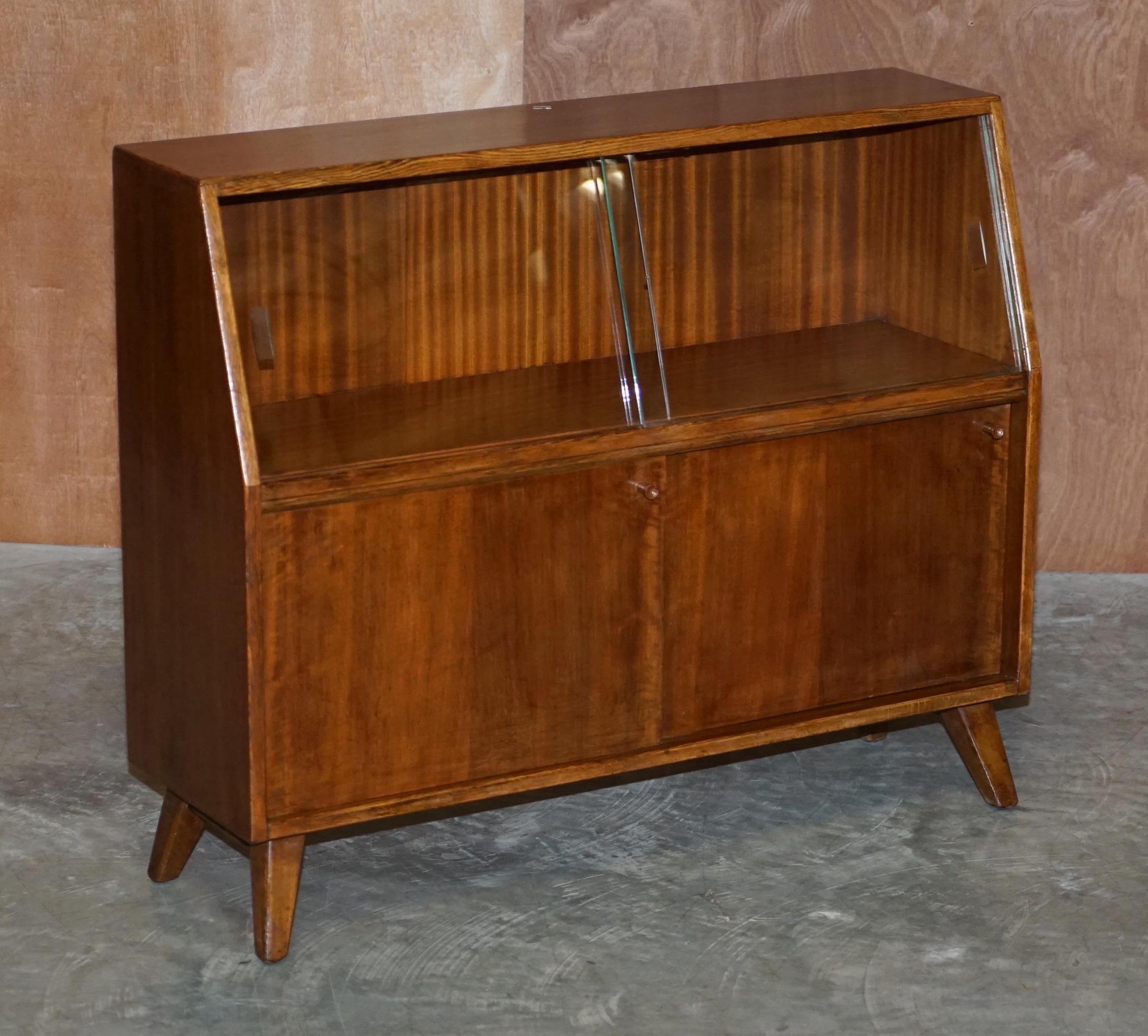 Vintage 1960's Greaves and Thomas G&T Put U Up Modular Sideboards Glazed Doors For Sale 8