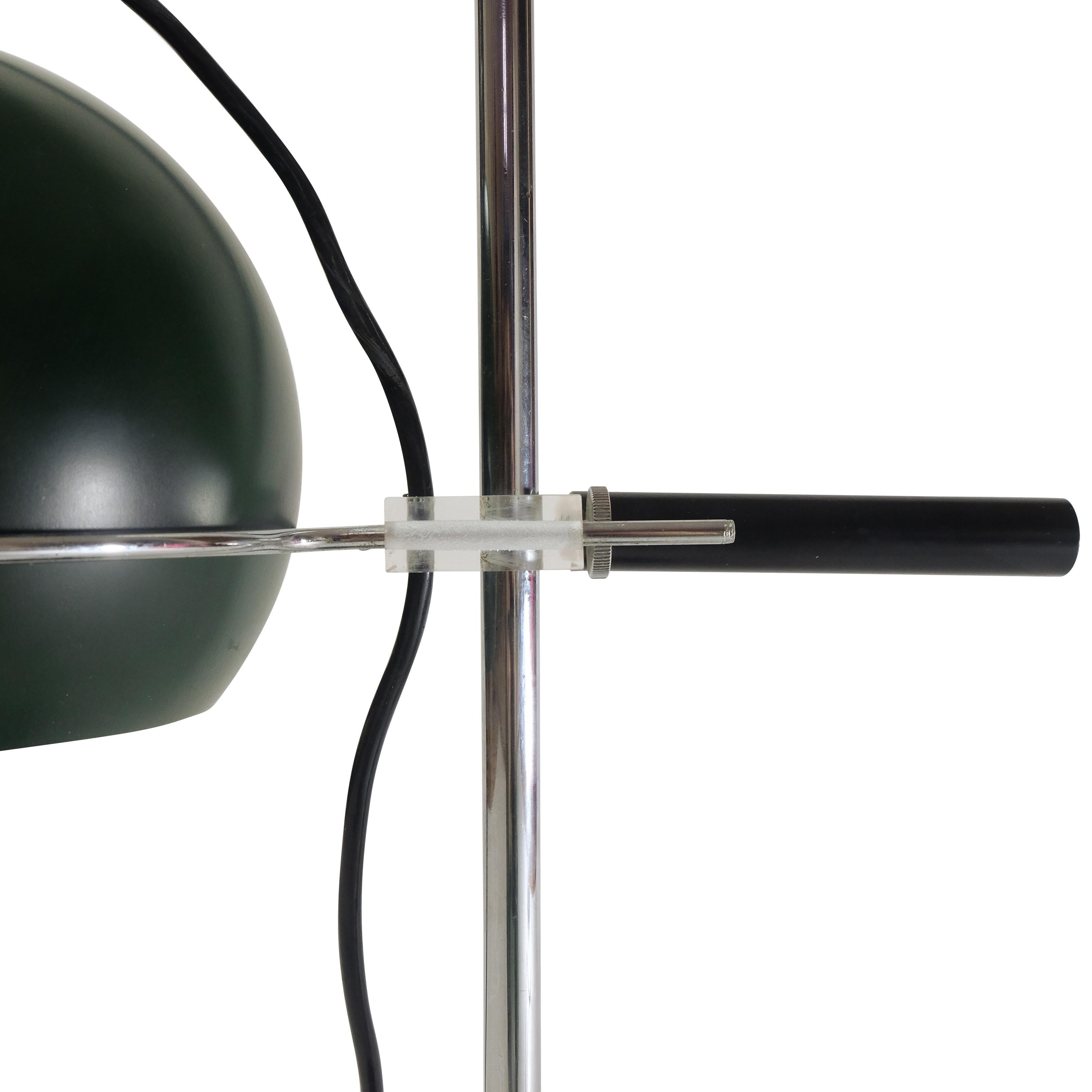 Dutch Vintage 1960s Green Desk Lamp by GEPO Amsterdam For Sale