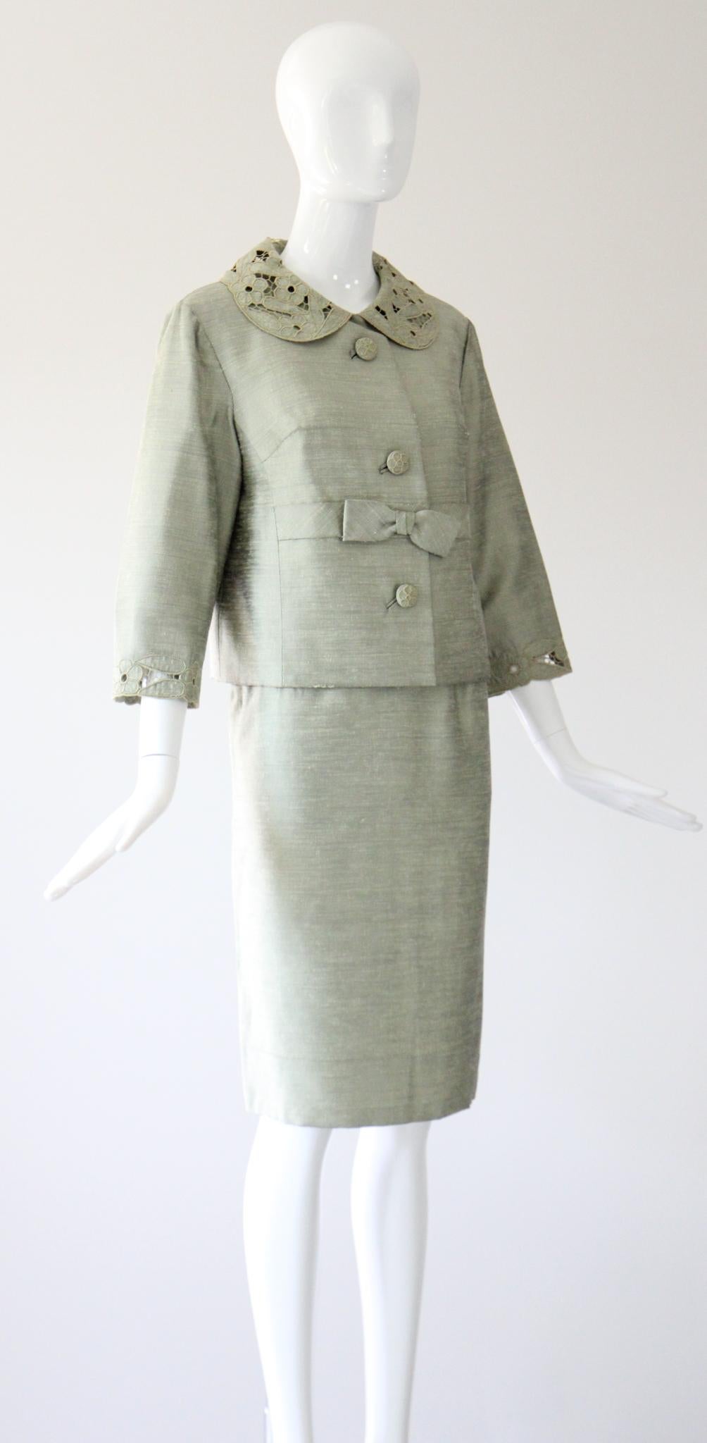 Donna Vintage 1960's Greene & Greene Greene & Greene, abito con gonna Vintage 1960's Suit UK 8-10 US 4-6 in vendita