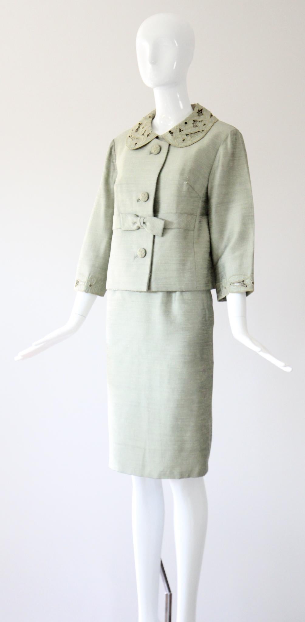 Vintage 1960's Greene & Greene Greene & Greene, abito con gonna Vintage 1960's Suit UK 8-10 US 4-6 in vendita 2