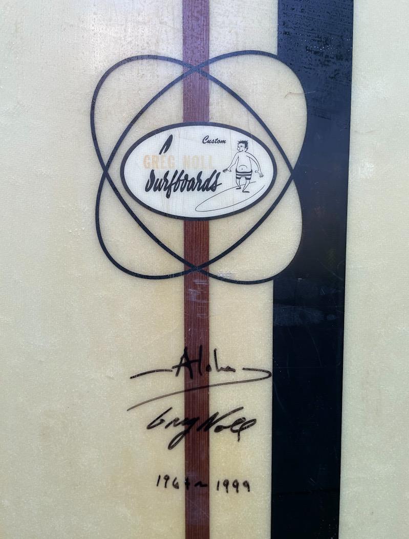 Vintage 1960s Greg Noll Custom Signed Longboard In Good Condition For Sale In Haleiwa, HI