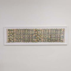 Vintage 1960s Guatemalan Woven Tapestry, encadré