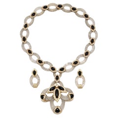 Vintage 1960s Hammerman Brothers Collier et Boucles d'oreilles