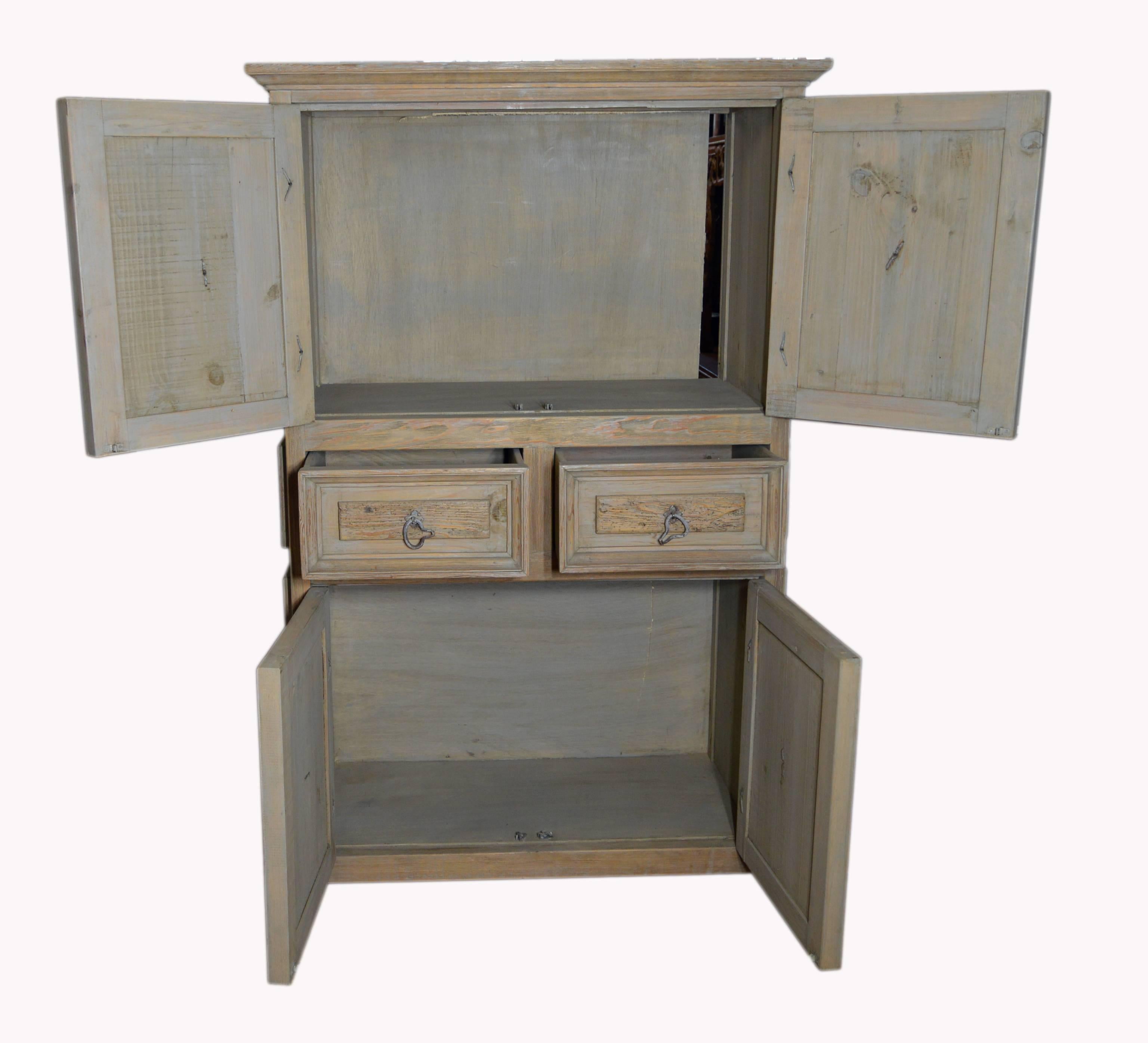 carved wood armoire