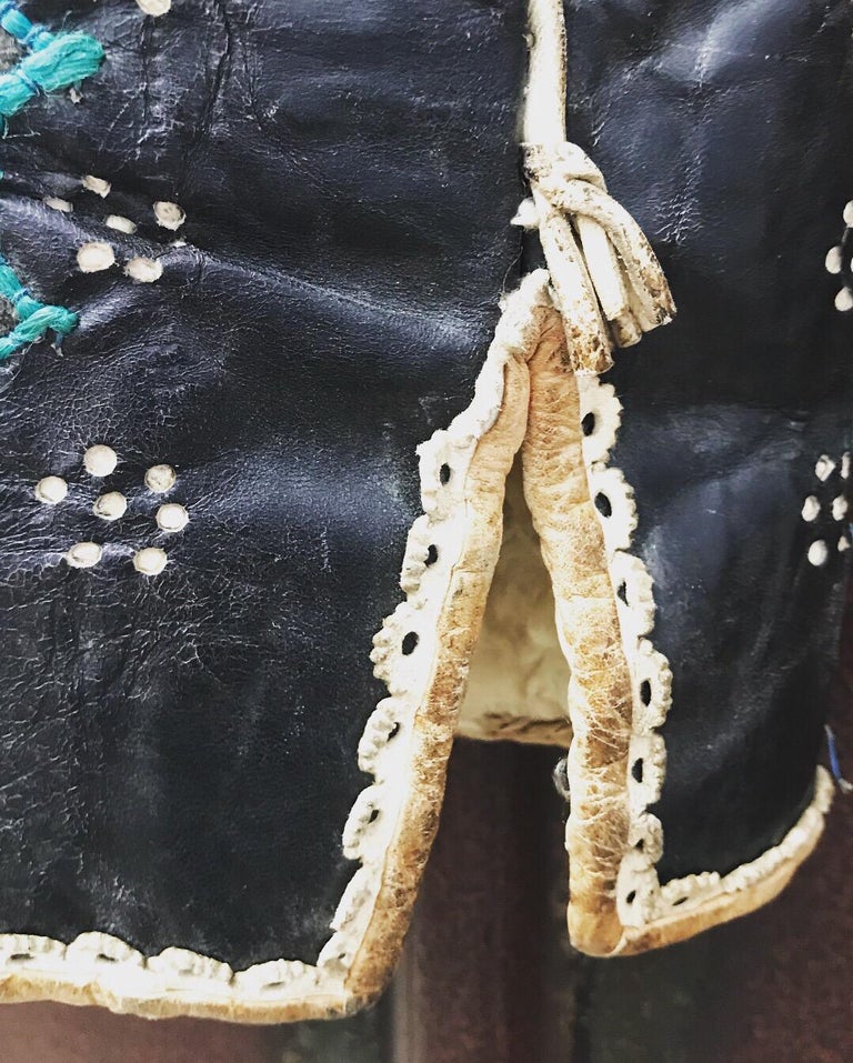 Vintage 1960s Hand Sewn Framed Afghan Waistcoat For Sale at 1stDibs