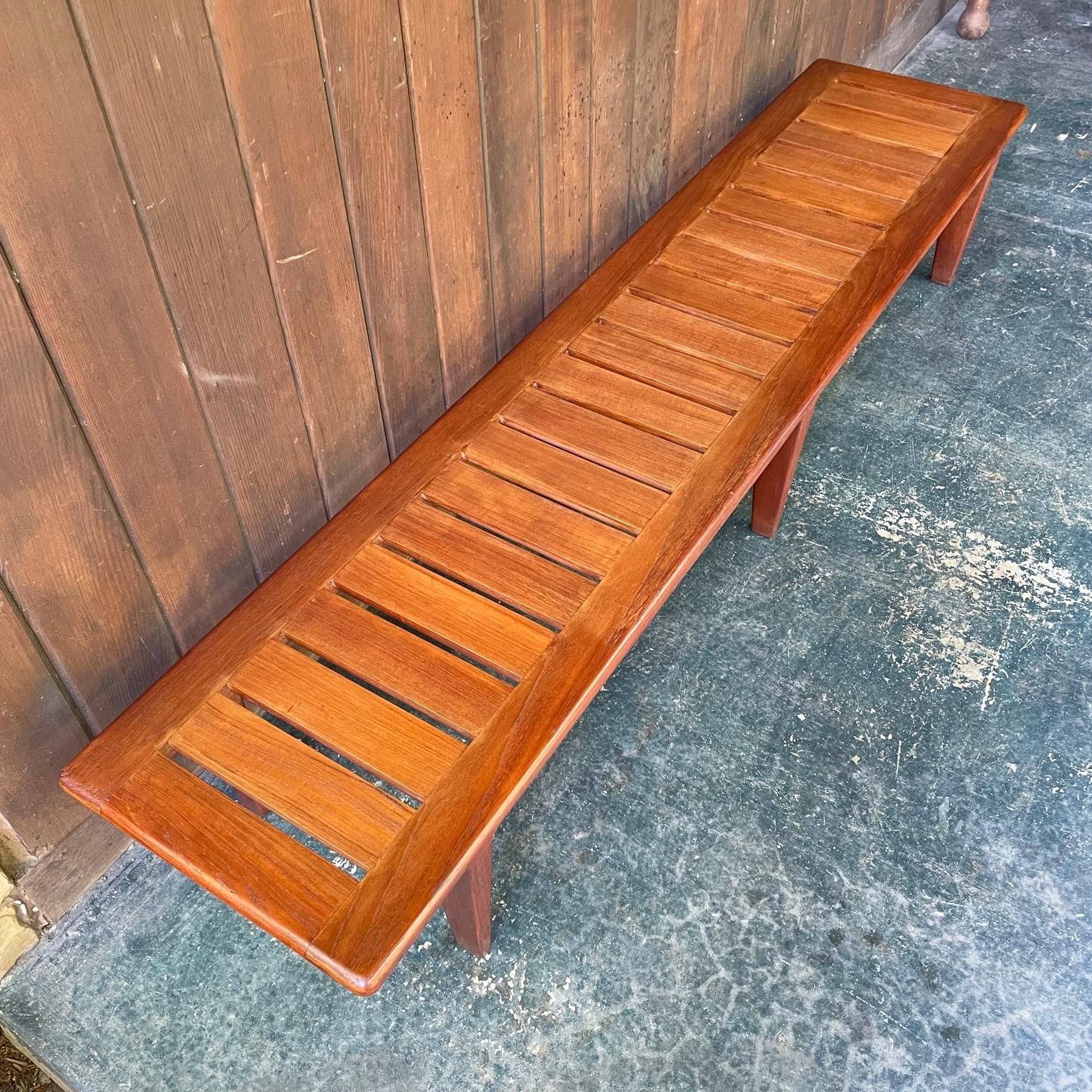 vintage teak bench