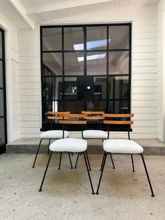 Vintage 1960's hobbyest one-off indoor/outdoor set of iron chairs