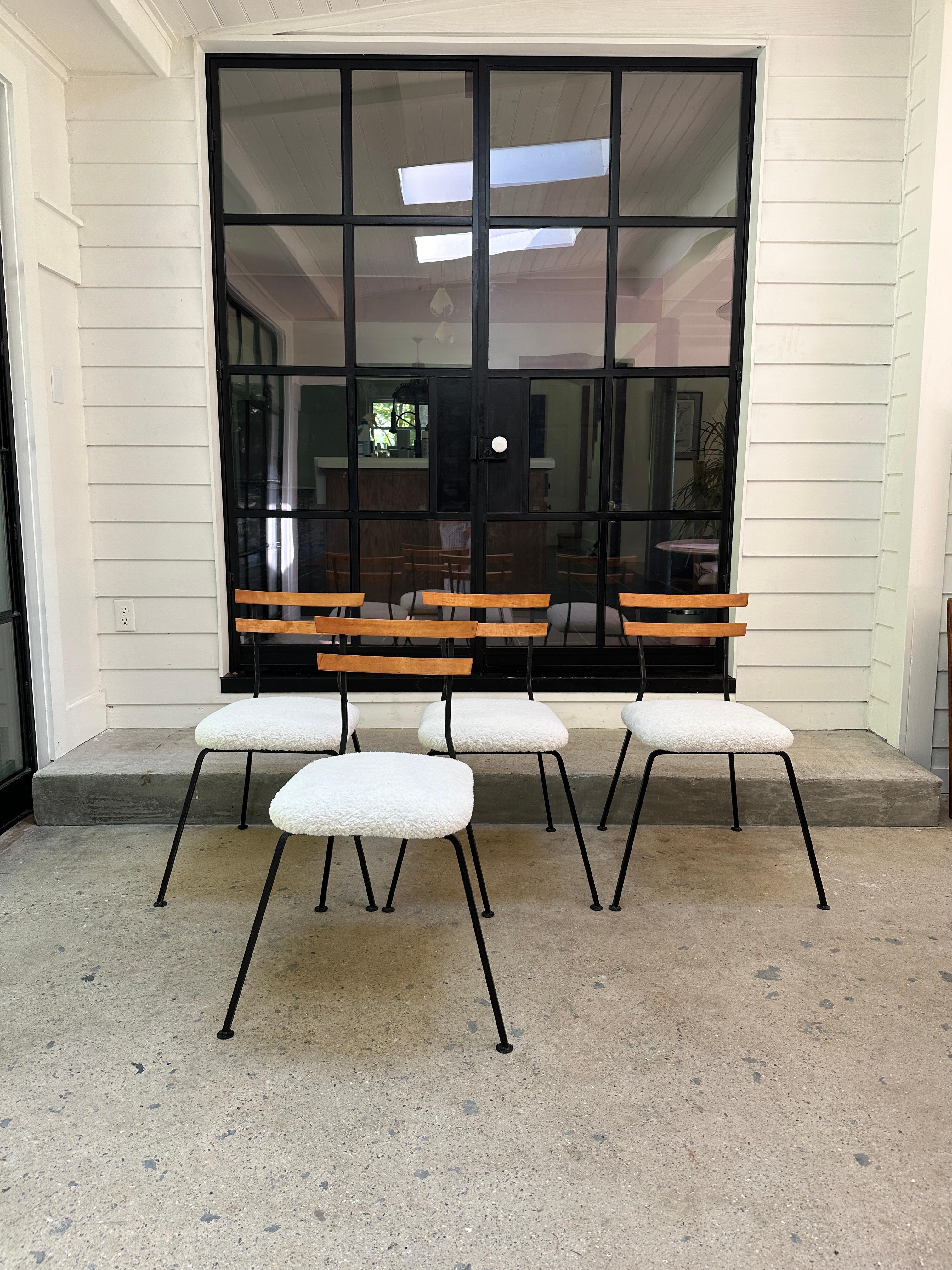 Mid-Century moderno Set di sedie in ferro da interno/esterno vintage degli anni '60 Hobbyest, unico nel suo genere in vendita