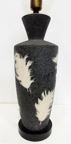 Vintage 1960s Hollywood Regency Pottery Table Lamp
