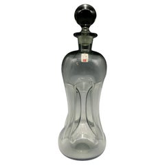 Decanter in vetro Holmegaard Kluk-Kluk di Jacob Bang, vintage 1960 e scatola originale