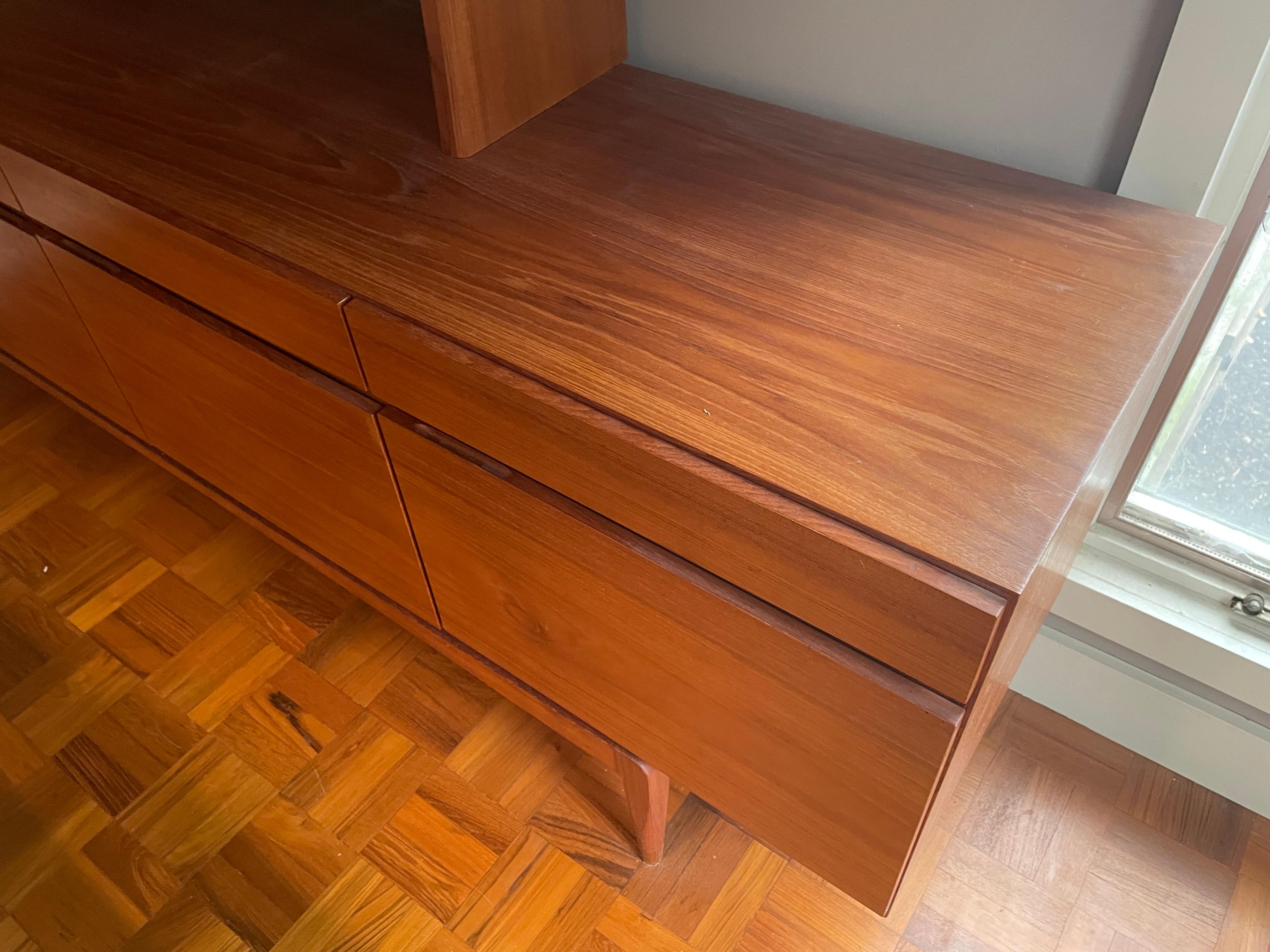 Vintage 1960s Ib Kofod-Larsen Danish Teak Model 66 Credenza 90