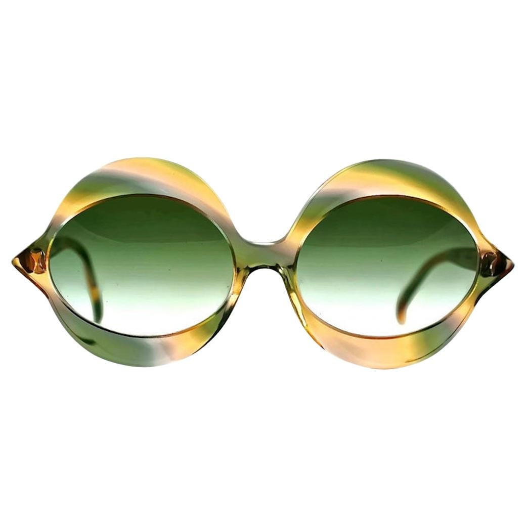 Vintage 1960s Iconic PIERRE CARDIN "KISS" Camouflage Sunglasses