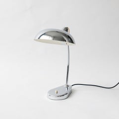 Vintage 1960s Italian Made Seminara "Ministeriale" Table Lamp in Chromed Metal
