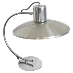 Mid-Century Aluminum Table Lamp, Sculptural and Decorative, Timeless Design