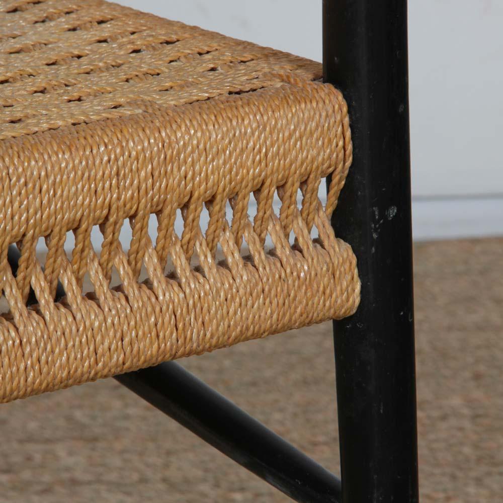 Vintage 1960s Italian wooden chair (Seil) im Angebot