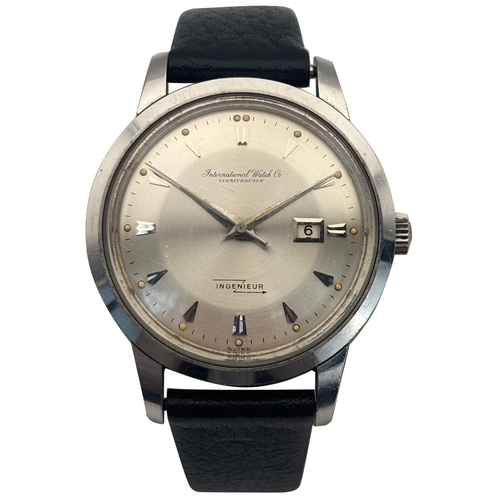 Vintage IWC Ingenieur Automatic Date Watch, Stainless Steel, 1960s For Sale