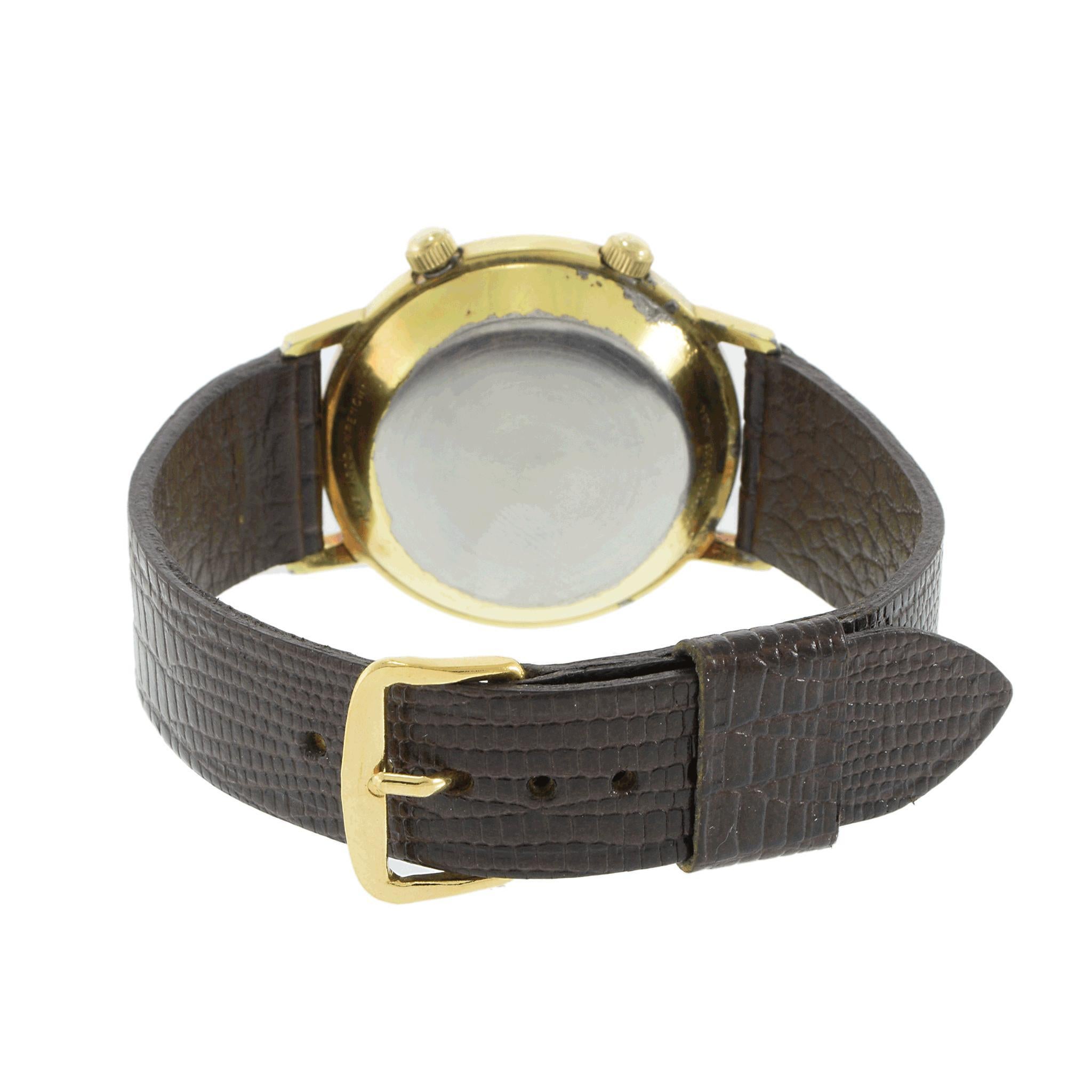 Vintage 1960s Jaeger-LeCoultre Automatic Memovox Alarm Watch en vente 1