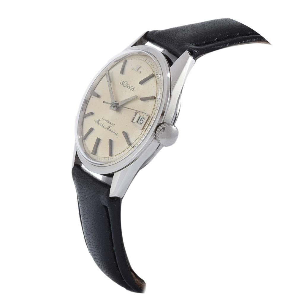 Retro Vintage 1960's Jaeger-LeCoultre Master Mariner Automatic Watch For Sale