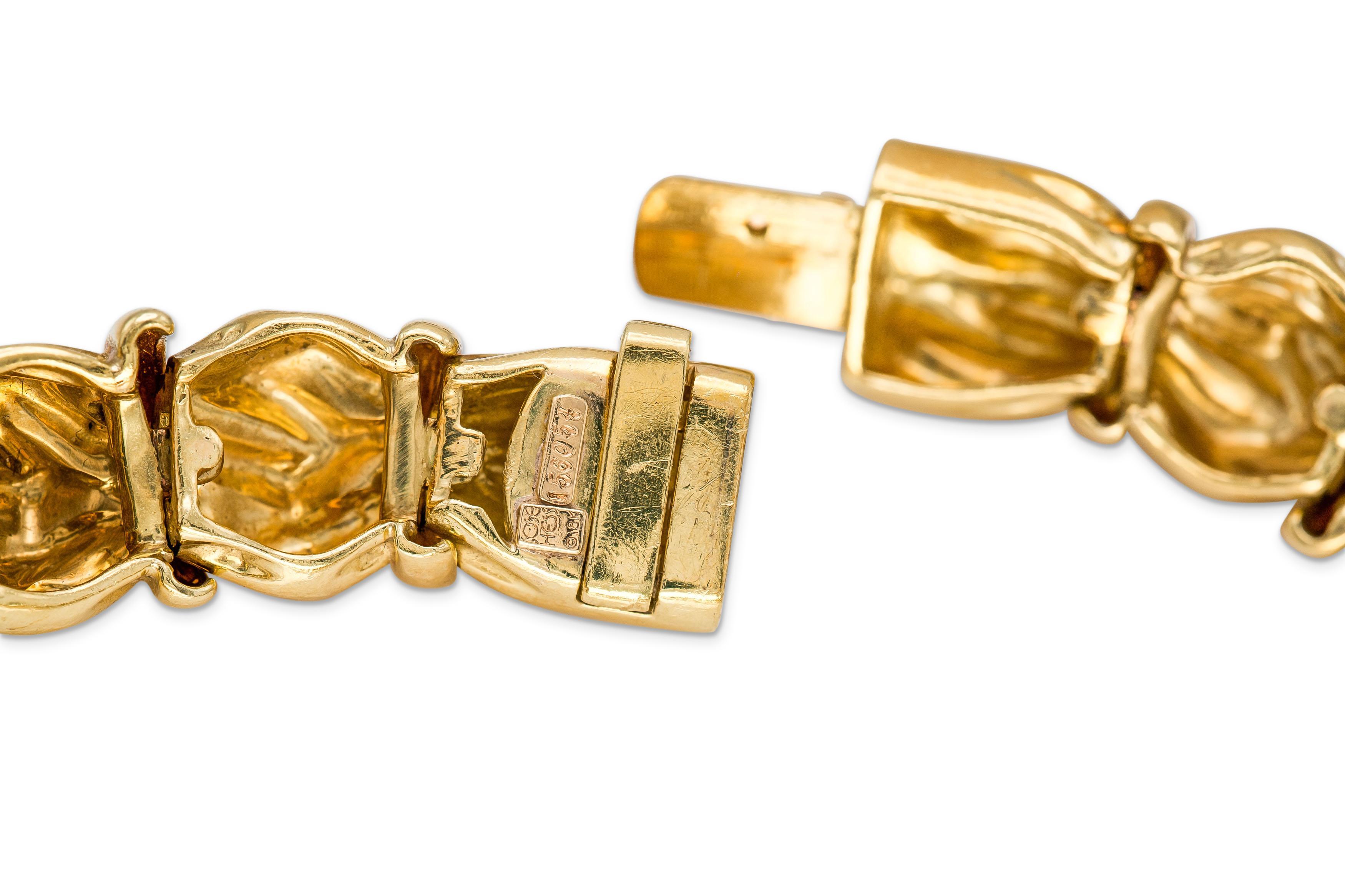 Vintage 1960s Jose HESS Collier ras de cou en or et diamants Pour femmes en vente