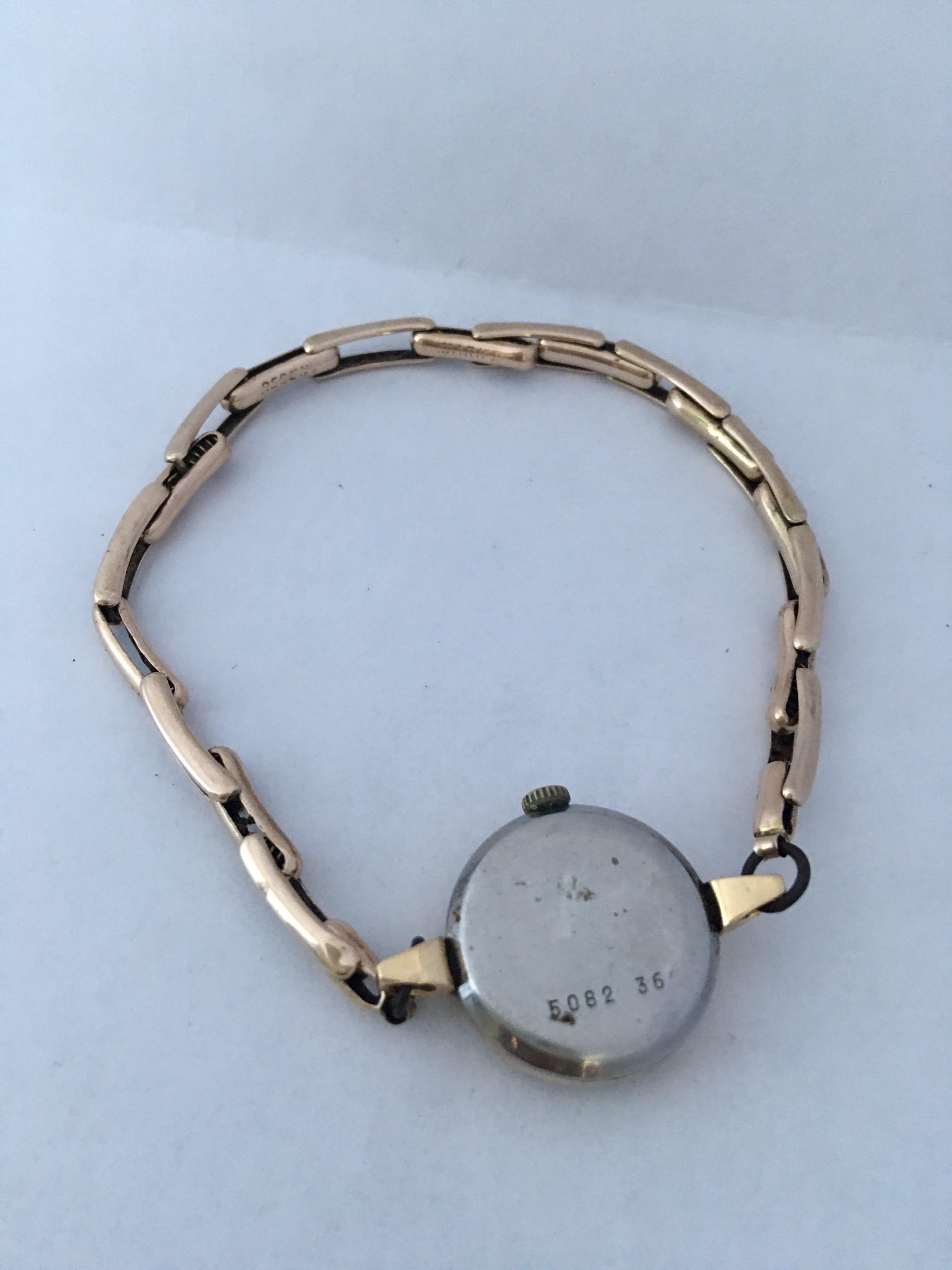 Vintage 1960s Ladies Gold-Filled Mechanical Watch For Sale 5