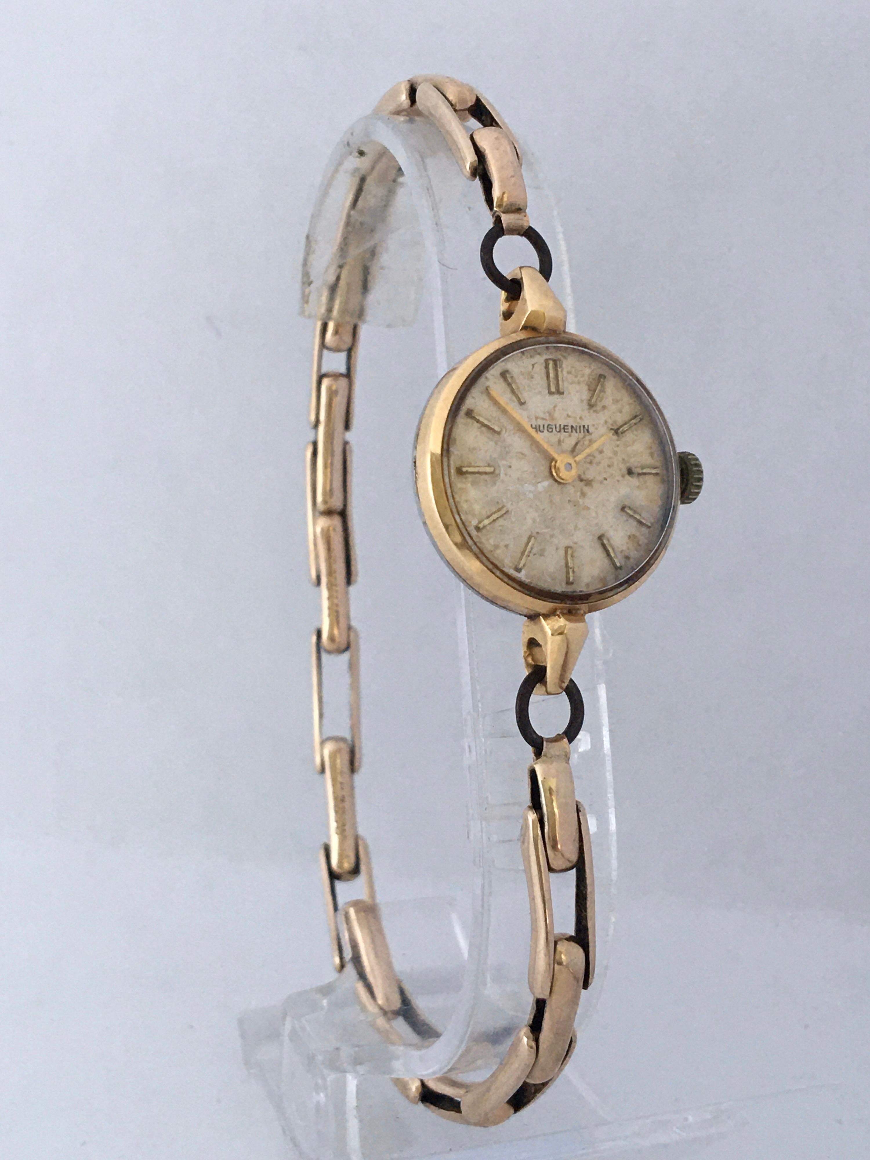 Vintage 1960s Ladies Gold-Filled Mechanical Watch For Sale