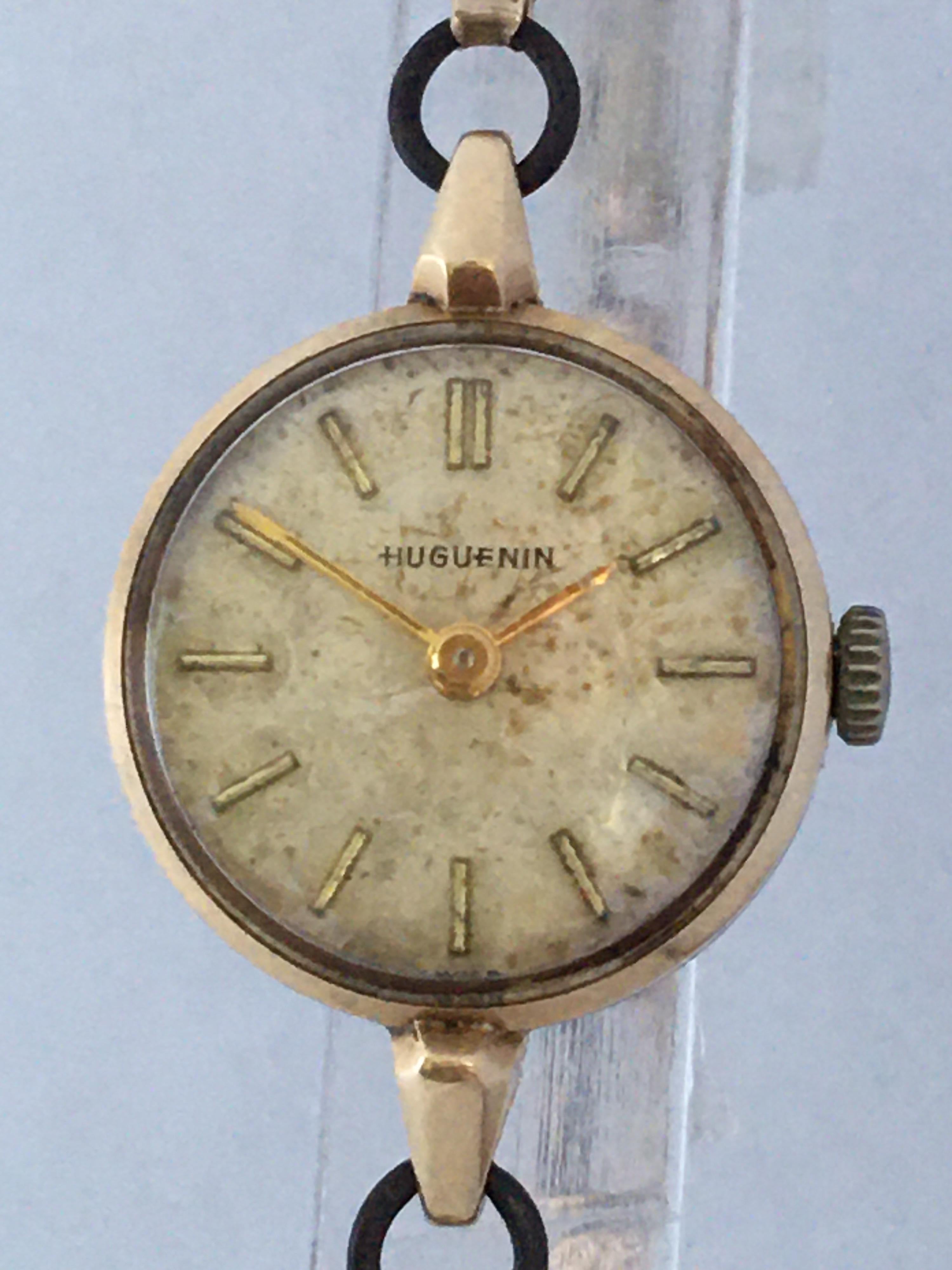 Vintage 1960s Ladies Gold-Filled Mechanical Watch For Sale 2