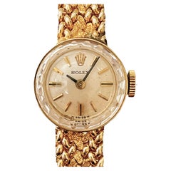 Vintage 1960s Ladies Rolex 14k Yellow Gold Watch, Switzerland
