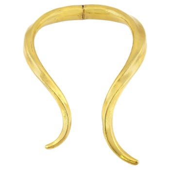 Vintage 1960s Lalaounis Gold Ram Horns Necklace