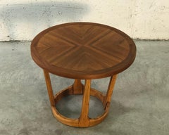 Vintage 1960s Lane Furniture Small Round Side Table