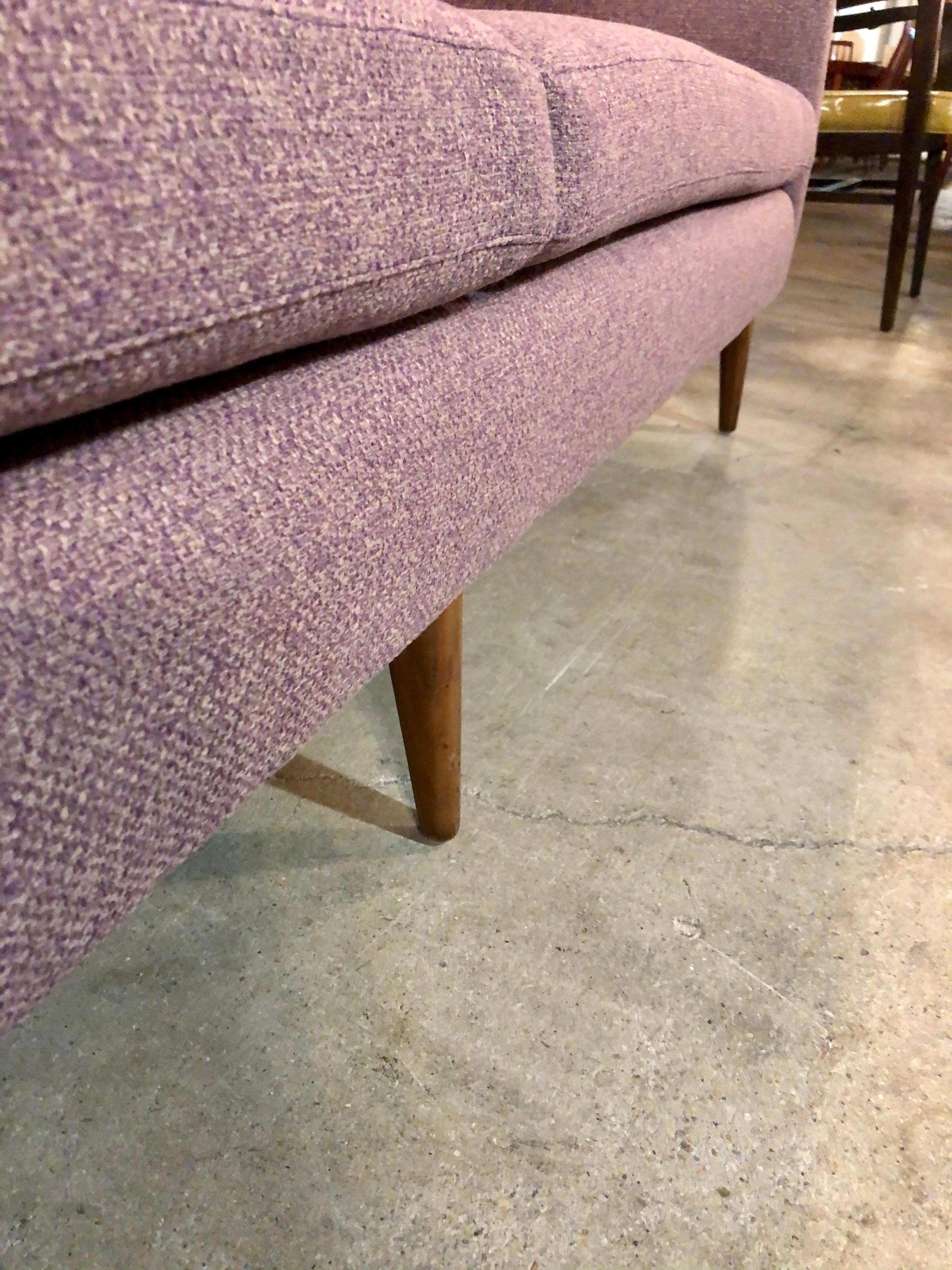 American Vintage 1960s Lavender 4-Seat Sofa by Paul McCobb for Directional