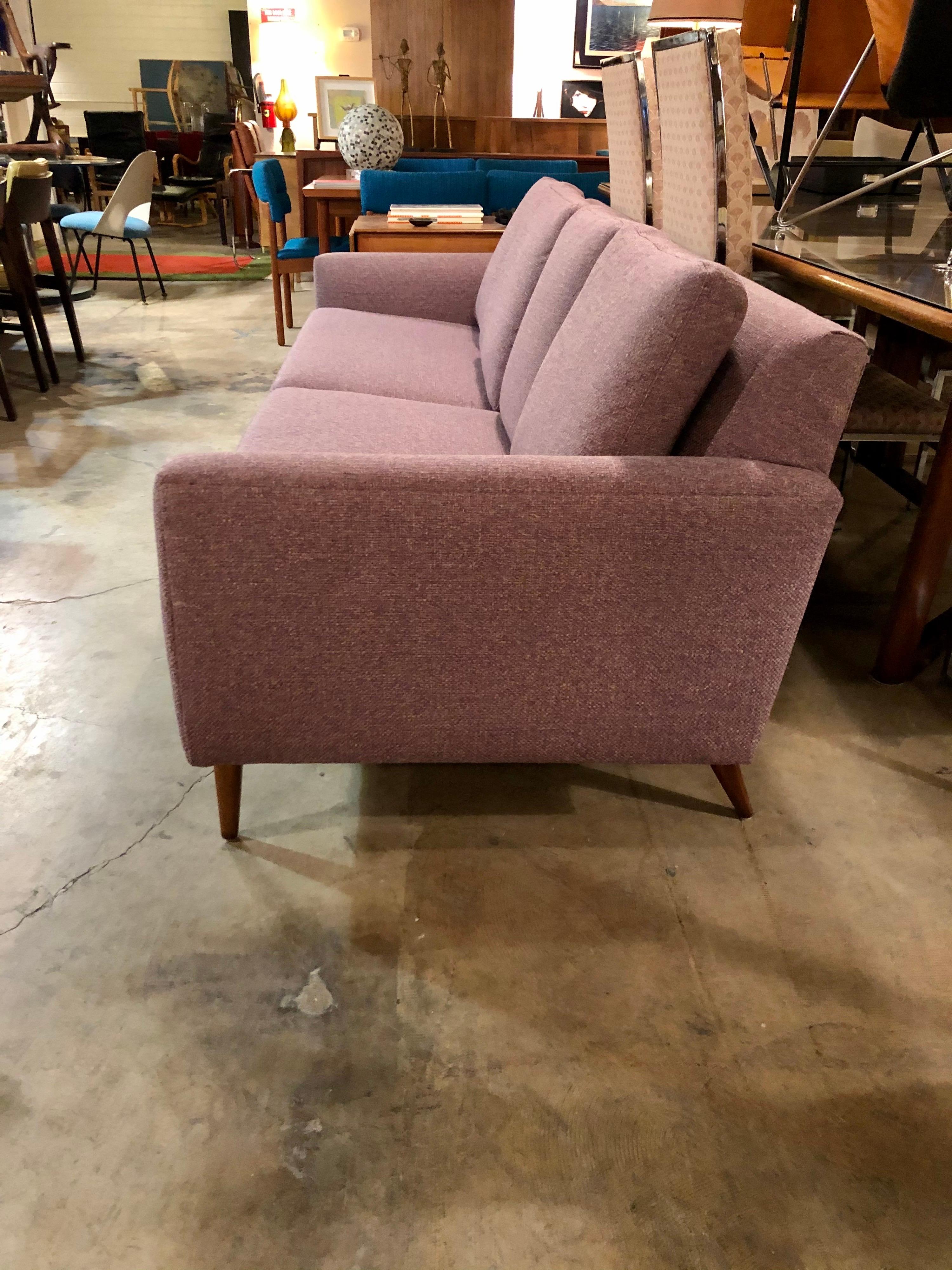 20th Century Vintage 1960s Lavender 4-Seat Sofa by Paul McCobb for Directional