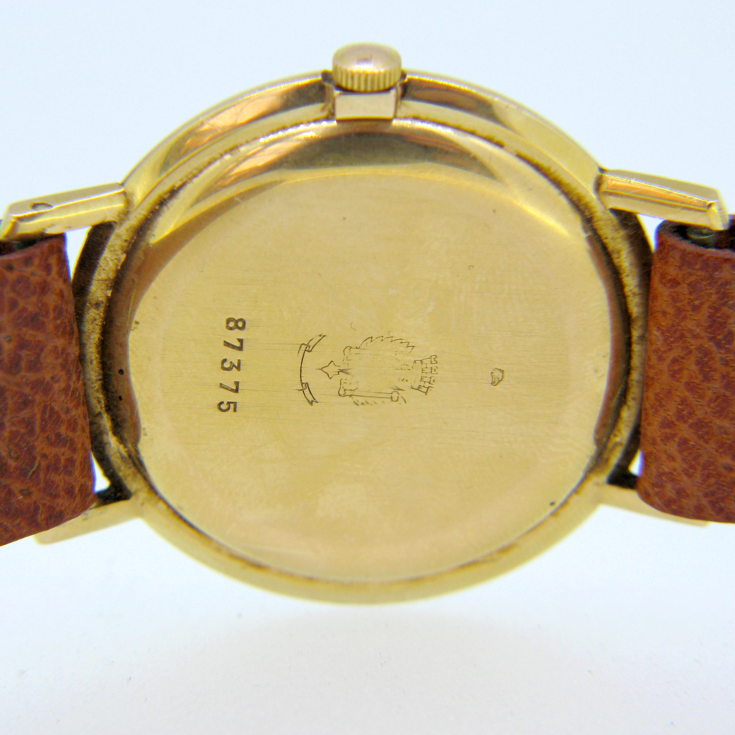 Vintage 1960s Lip Yellow Rose Gold Manual Wind Watch 2