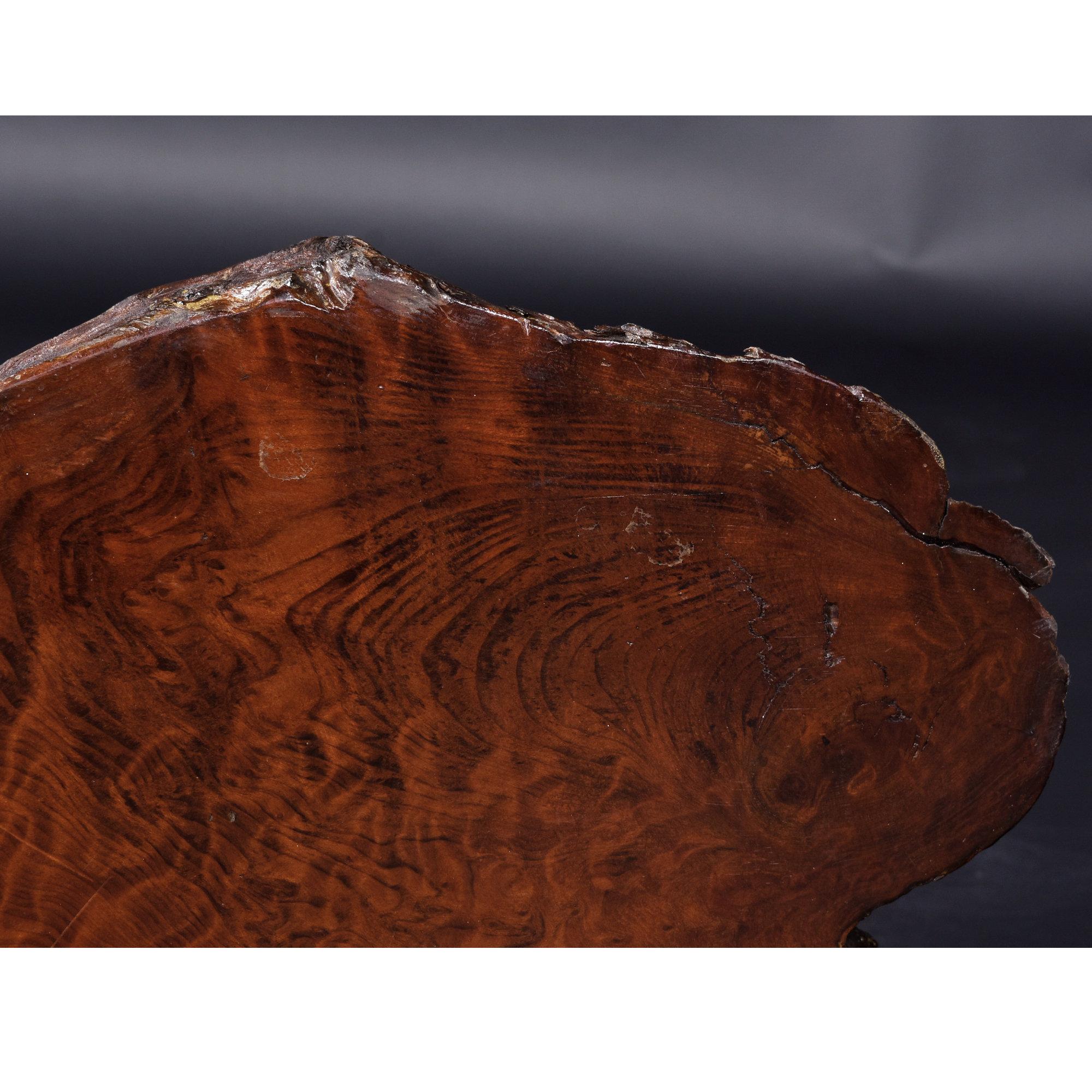 Scaffali da parete in legno rosso a spigoli vivi organici della metà del secolo 1960 in vendita 10