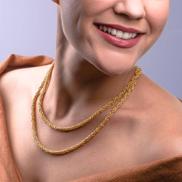 Plain Gold Chain Necklace Photos