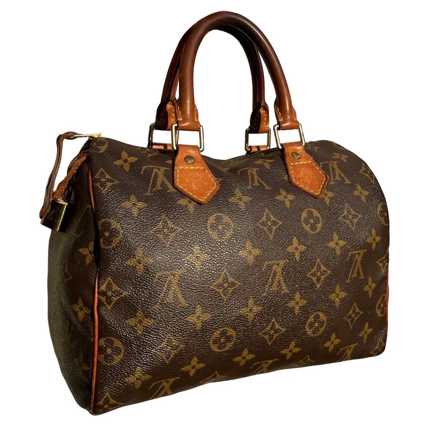 Vintage 1960s Louis Vuitton Speedy 30 Handbag Monogram Canvas